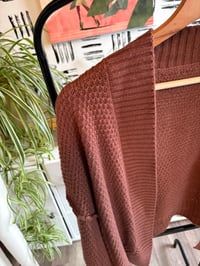 Image 2 of Brown crop soft sweater 