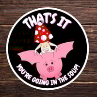 Image 1 of Mushroom on an Adventure: Bubble-free stickers