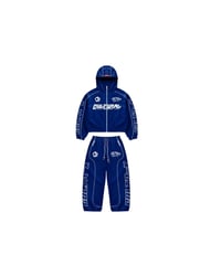 Nylon Track Suit (Navy & White )