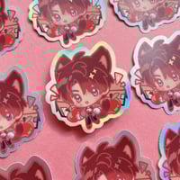 Image 7 of Love And Deepspace Holo Kitty Butler Stickers