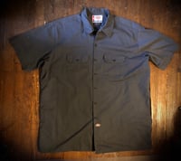 Image 2 of Upcycled “The Clash” Dickies work shirt. 