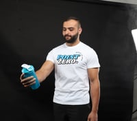 Image 1 of White Point Zero Built to Win Muscle Fit Tee