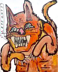 “ ORANGE CAT ( oompa)   “ canvas 