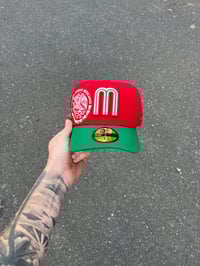 Image 4 of  RED & GREEN TWO TONE ESTADOS UNIDOS MEXICANOS CAP