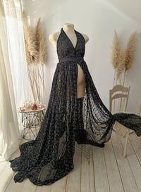 Image 1 of Maternity photoshoot dress | Thea | size universal | black | photo props