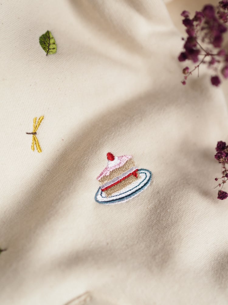 Image of Summer Sprinkles - Natural Raw zipped hoody