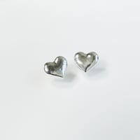 Image 1 of Fine Silver Heart Studs