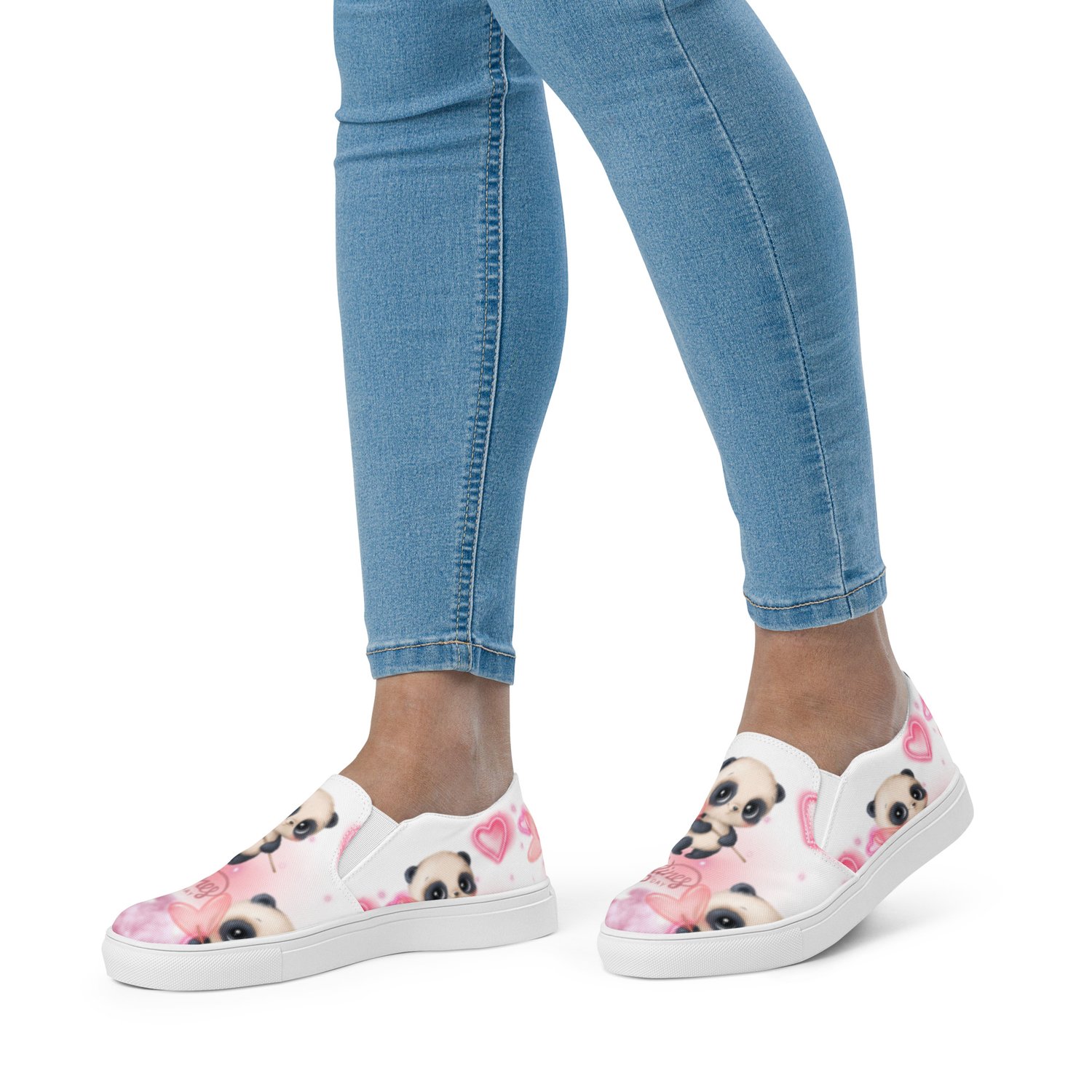 Image of Valentines Slip on canvas shoes