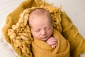 Golden Mustard Newborn Bonnet Wrap & Layer Photography Prop Set