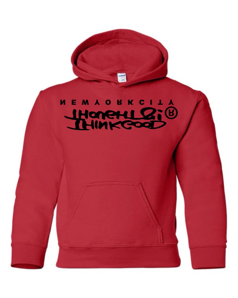 Image of Upside Down Original Logo Hoodie - Red