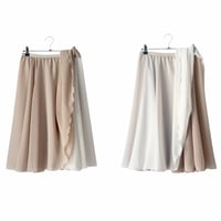 Image 2 of Reversible Chiffon Double layer rehearsal skirt ( Full circle skirt 360 degree)