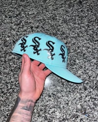 Image 1 of MIRROR SEX MINT CHICAGO WHITE SOX CUSTOM FITTED CAP