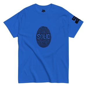 Image of Black Bred Solid Print T-Shirt