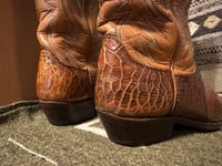Image 7 of Vintage Pre-Ban Dan Post Sea Turtle Cowboy Boots – Size 9B