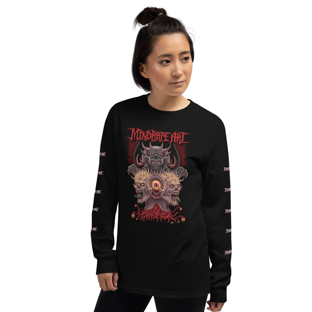 Mindrape Art - Duality and Decay Long Sleeve Shirt by Mark Cooper Art