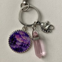 Image 1 of Violet Ravines Charm Keychain