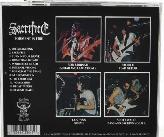 SACRIFICE - TORMENT IN FIRE (RE - ISSUE 2022)