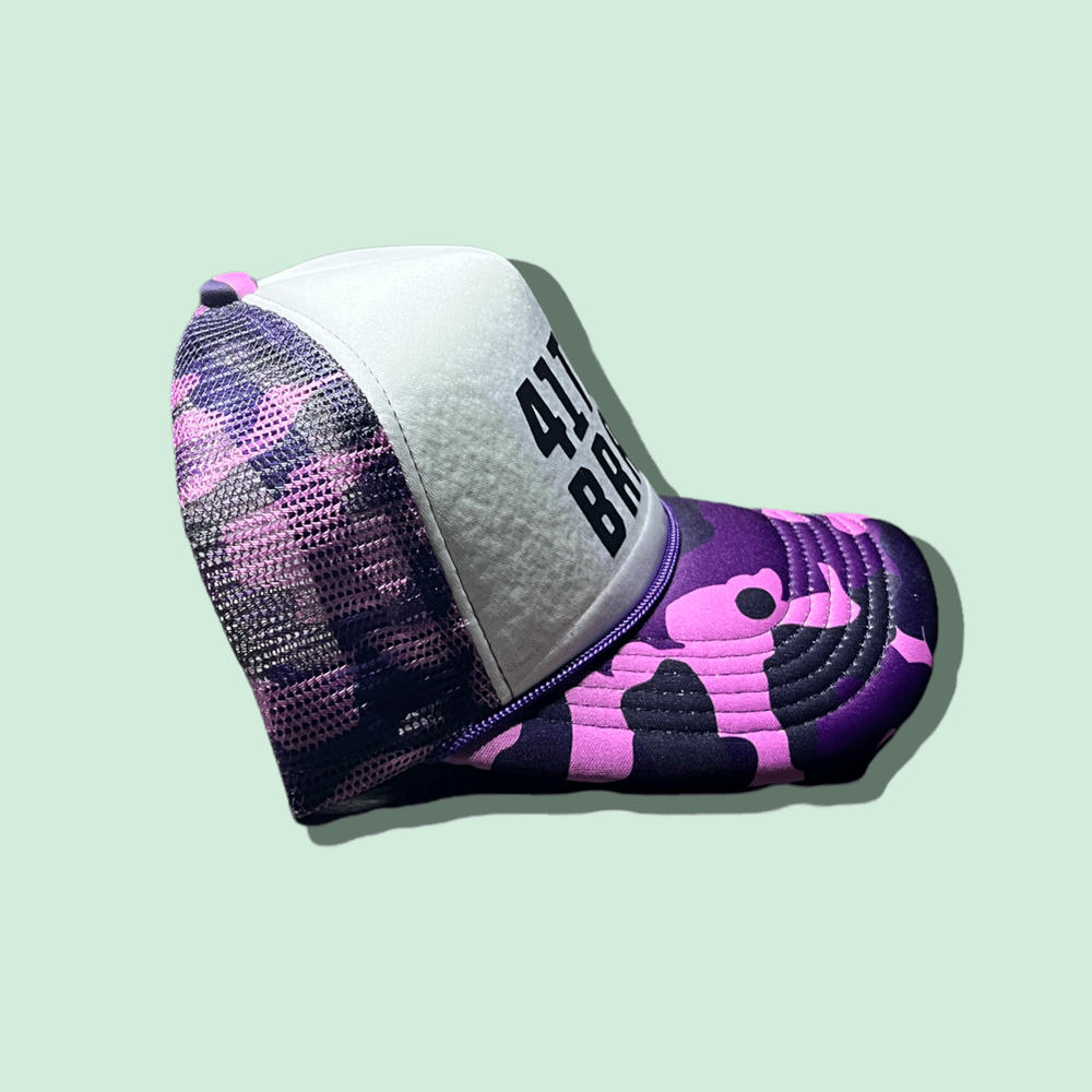 Image of The 41trey Trucker Hat (Purple Fatigue)