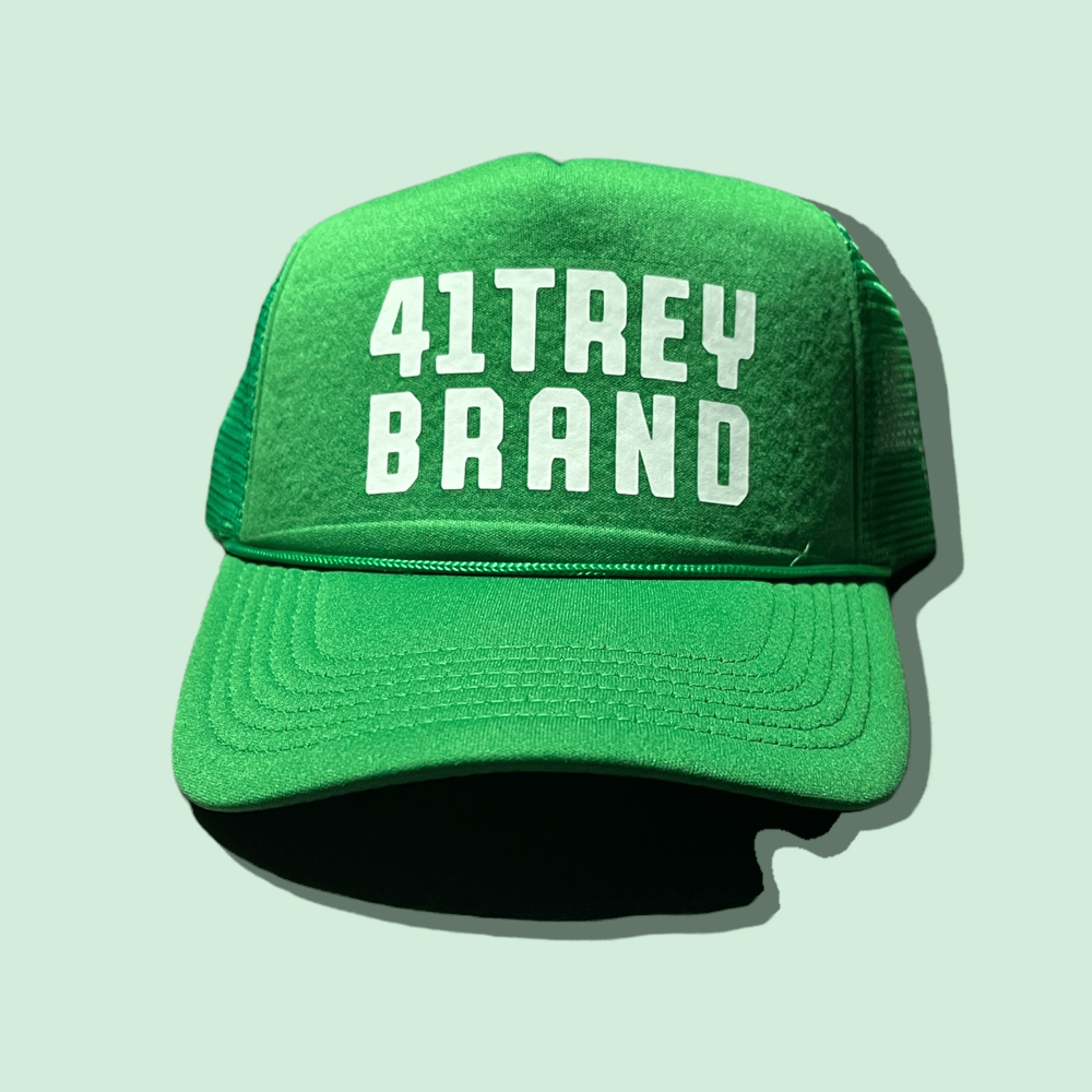 Image of The 41trey Trucker Hat (Green/White)