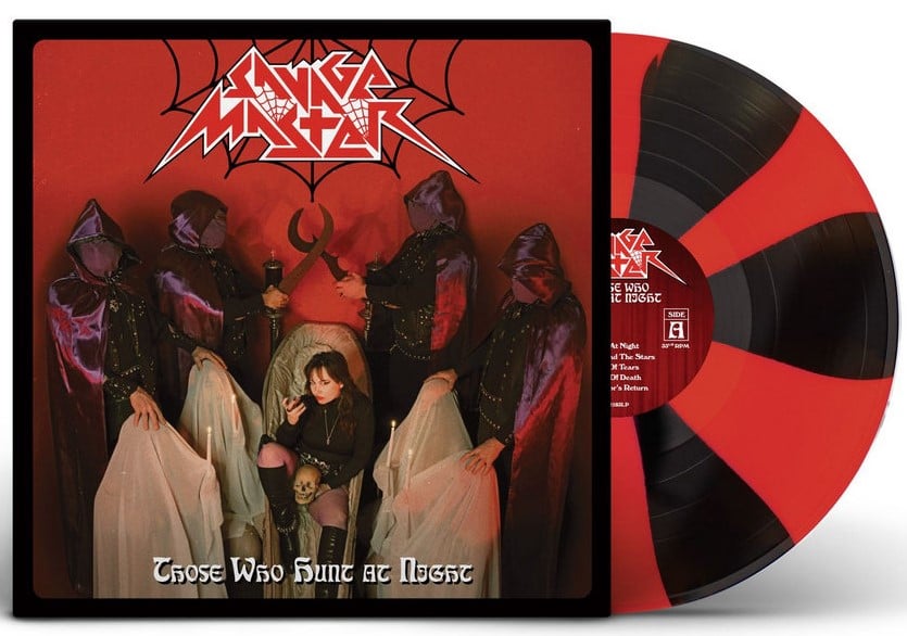 SAVAGE MASTER - THOSE WHO HUNT AT NIGHT (RED / BLACK TEARS VINYL)