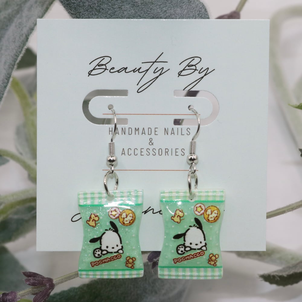 Image of Pochacco Candy Earrings