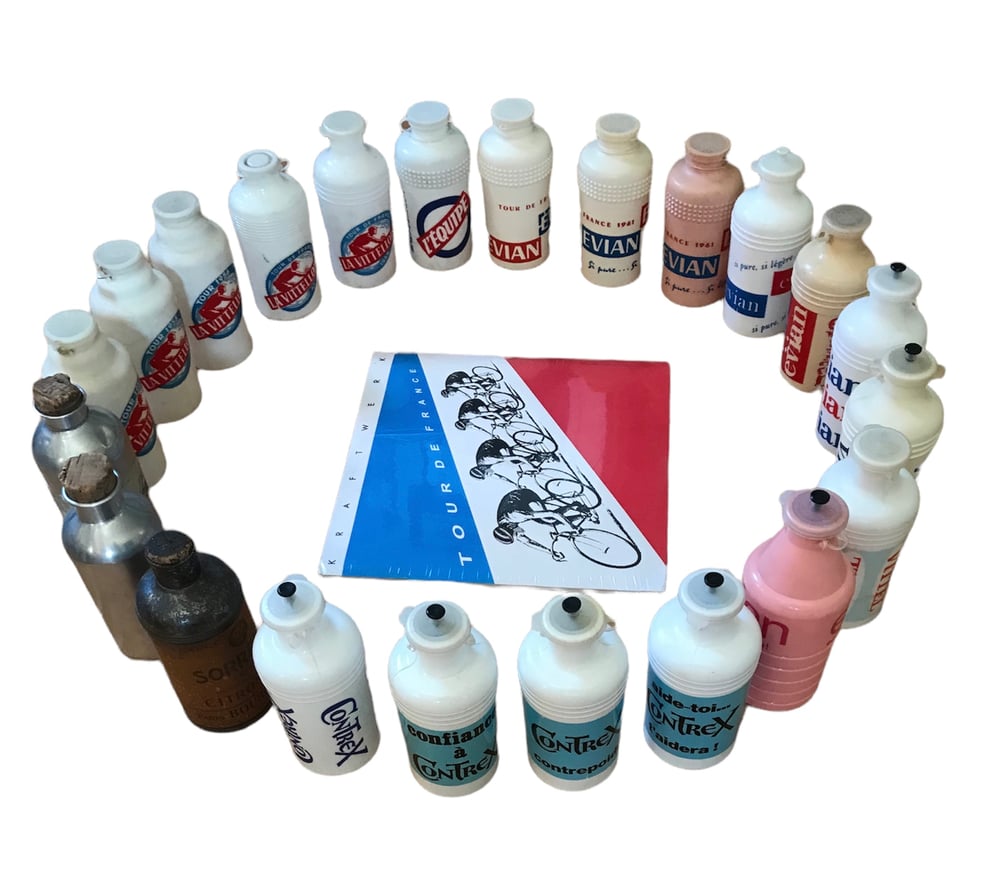 1934-1984 - Set of official Tour de France water bottles