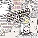 Image of The super secret best friend club sticker pack