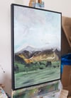 Skiddaw from St Johns in the Vale (Winter) - Framed Original
