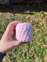 Image 13 of Crochet Marshmallow Stress Ball Plush