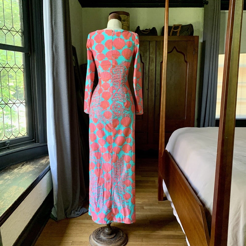 ROBERT DAVID MORTON Shell Coral Dress Small