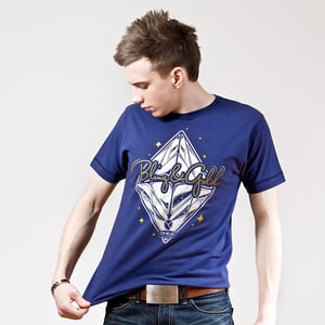 Image of Bling & Gold Light Navy T-shirt