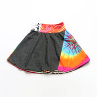 Image 3 of sublime band music 8 sun courtneycourtney lined skirt rainbow tiedye tie dye dyed orange