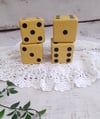 Wooden dice. Ready to post 