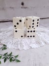 Wooden dice. Ready to post 