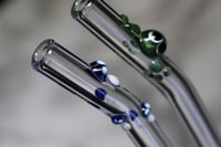 Image 3 of Set of 2 Glass Straws with Designs