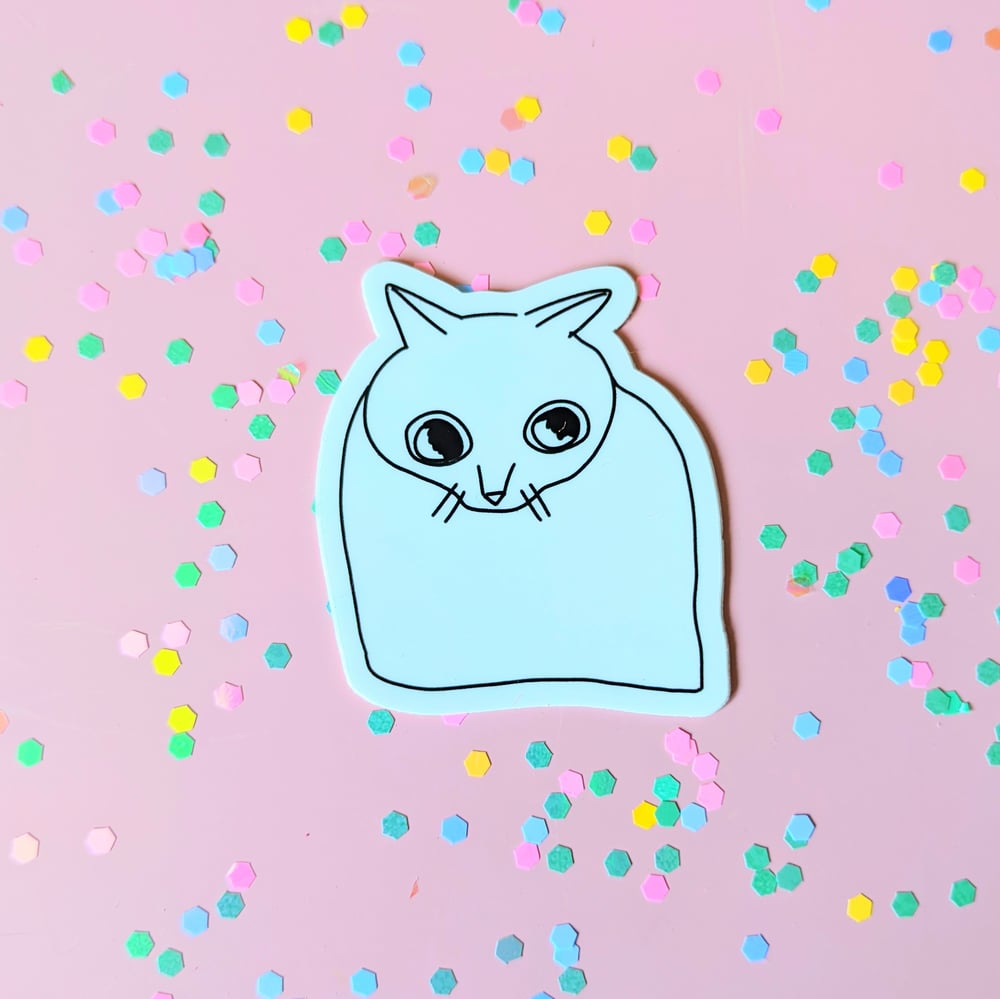 Image of Introspective Kitty sticker