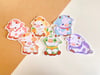 Chonky Rainbow Cow Stickers