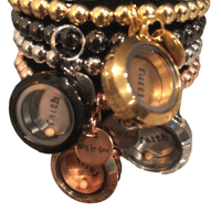 Image 2 of MUSTARD SEED FLOATING CHARM BRACELET