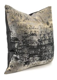 Image 2 of Black Gold Splash Jacquard Pillow Covers (1)