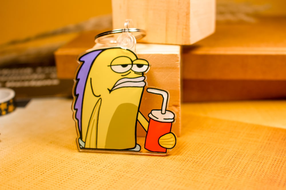 Image of SpongeBob Meme Fish Keychain 