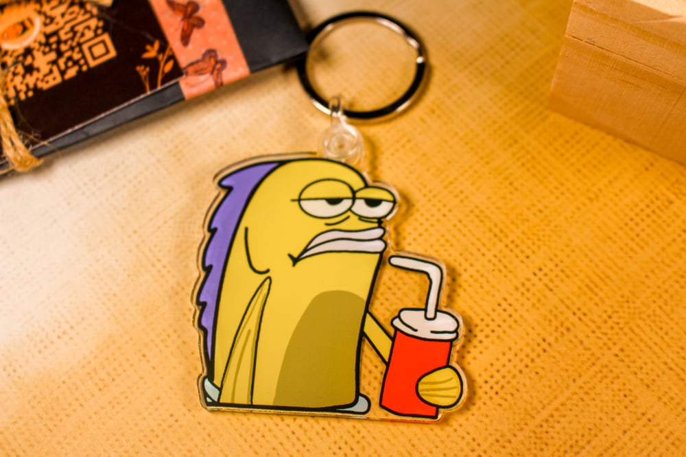 Image of SpongeBob Meme Fish Keychain
