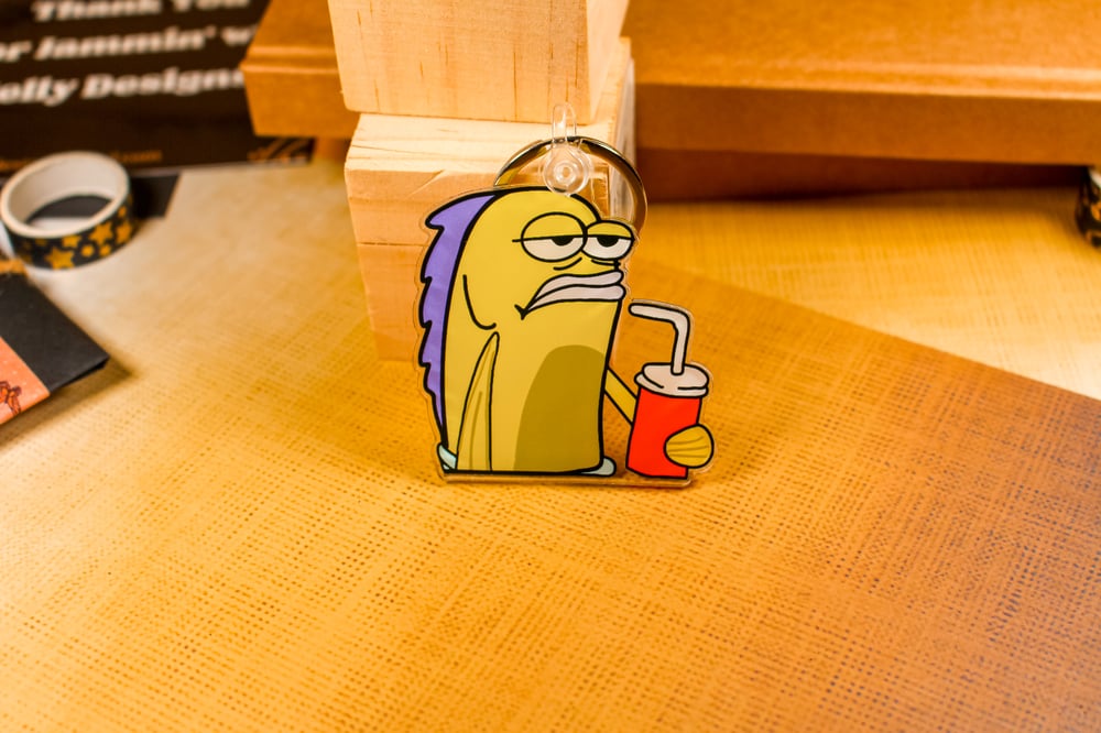 Image of SpongeBob Meme Fish Keychain