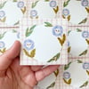 Flower Gingham Sticky Notepad
