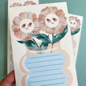 Flower Vase Notepad List