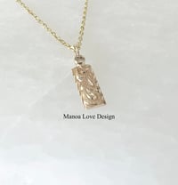 14k solid gold Hawaiian waves diamond necklace 