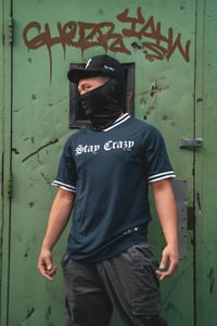 Image 3 of “STAY CRAZY” JERSEY NAVY BLUE