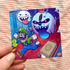 WOKE x COON - LUIGI’s MANSION STICKER