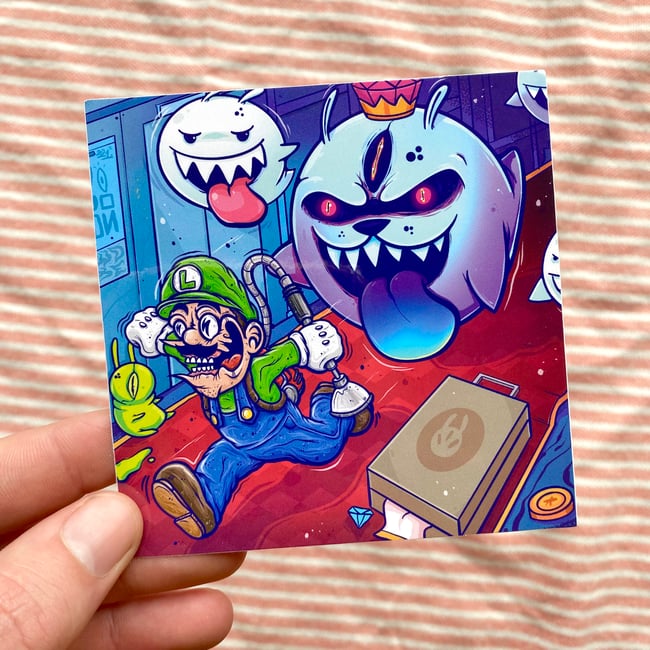 WOKE x COON - LUIGI’s MANSION STICKER