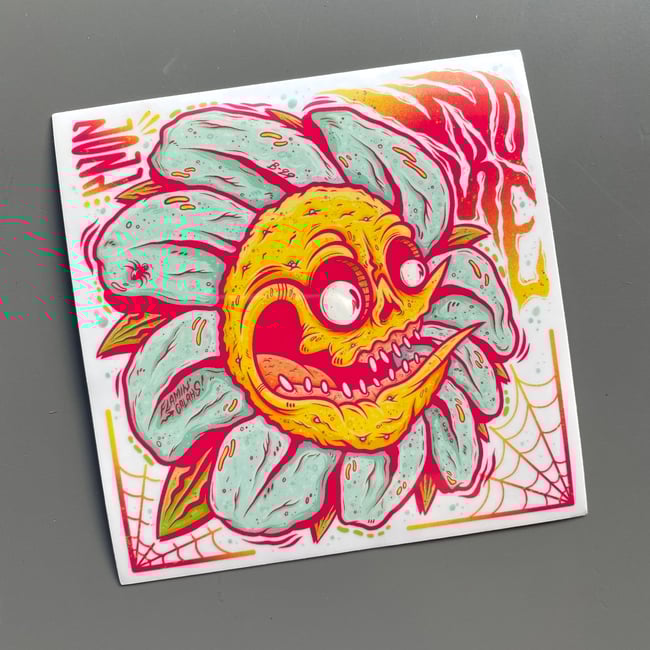 FLAMIN' GALAH FLOWER STICKER