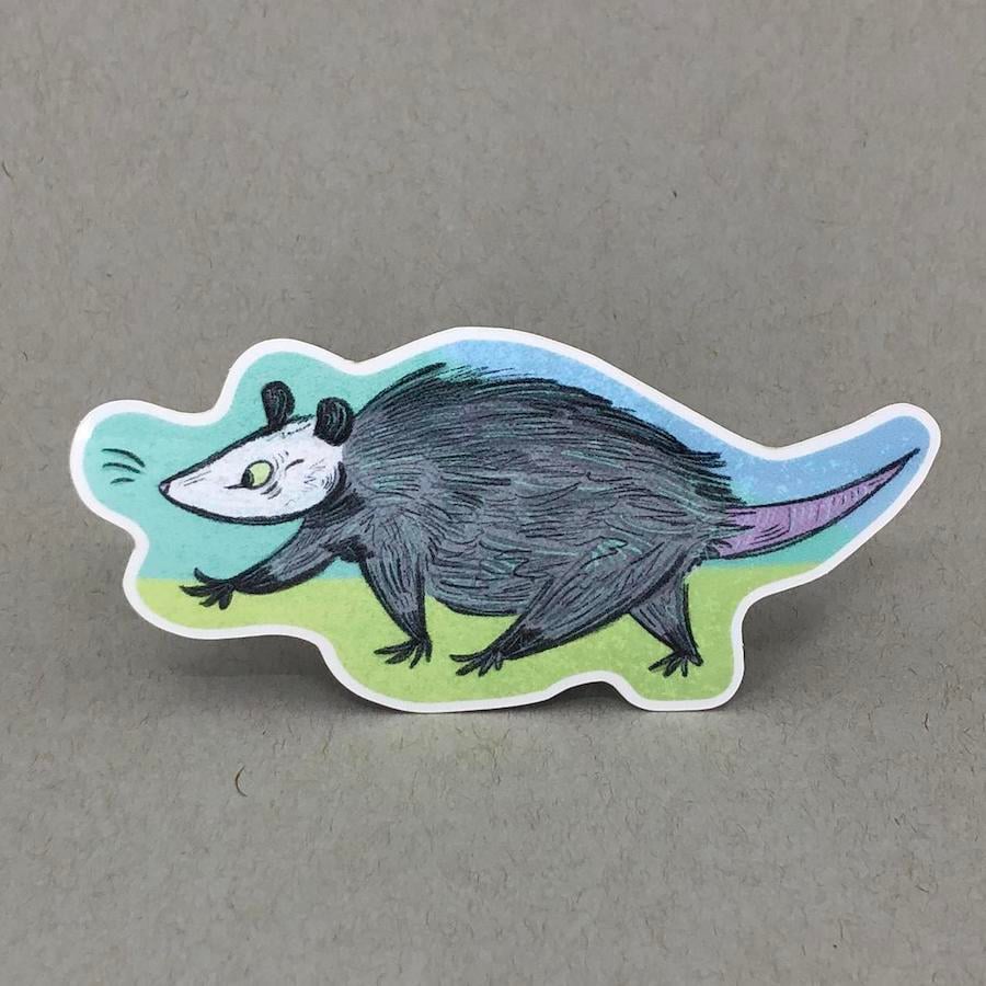 Image of Opossum Pal Clear Sticker